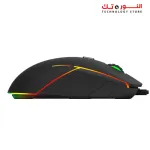 Marvo Gaming Mouse G924 High-precision 10,000 DPI Optical Ambidextrous Ergonomic Design with 6 Different Lighting Modes - Black