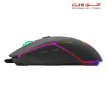 Marvo Gaming Mouse G924 High-precision 10,000 DPI Optical Ambidextrous Ergonomic Design with 6 Different Lighting Modes - Black