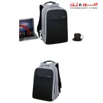 MEINAILI - 1802 15.6″ Laptop Backpack Waterproof With USB Outport gray