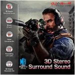 ONIKUMA K11 Gaming Headset with Mic, Noise Canceling 3D Surround Sound &amp; LED Light For Mobile PC PS4 Mac, Xbox One (adapter Not Included FOR Xbox)