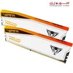Patriot Viper Elite 5 Gaming RGB DDR5 WHITE RAM 48GB (2X24GB) 6600MT/s CL34  UDIMM Desktop Gaming Memory Kit