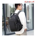 Rahala 2209 17-Inch THREE Compartment Laptop Travel Waterproof Business With USB Charging, Black