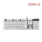 Aula F2088 Full Mechanical Gaming Keyboard With Rainbow Backlit LED -Arabic/English-WHITE