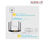 TP-Link AC1200 Archer VR300 Wireless VDSL and ADSL Modem Router - Black