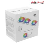 XIGMATEK Starlink Arctic (3PCS White Easy Clip On &amp; Smart Link Fan,2PCS ARGB &amp; PWM Cable,Mini ARGB Controller,Color Box)