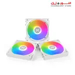 XIGMATEK Starlink Arctic (3PCS White Easy Clip On &amp; Smart Link Fan,2PCS ARGB &amp; PWM Cable,Mini ARGB Controller,Color Box)