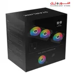 XIGMATEK Starlink Black (3PCS Black Easy Clip On &amp; Smart Link Fan,2PCS ARGB &amp; PWM Cable,Mini ARGB Controller,Color Box)