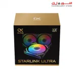 XIGMATEK Starlink Ultra (3PCS Black Easy Clip On &amp; Smart Link Fan,ARGB &amp; PWM Cable,Galaxy II Fan Control Box &amp; Remote,Color Box)
