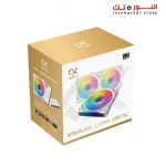 XIGMATEK Starlink Ultra Arctic (3PCS White Easy Clip On &amp; Smart Link Fan,ARGB &amp; PWM Cable,Galaxy II Fan Control Box &amp; Remote,Color Box)
