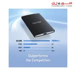 Lexar 1TB SL500 USB 3.2 Gen 2x2 Portable SSD R:2000MB/s,W:1800MB/s LSL500X001T-RNBNG