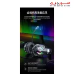 ONIKUMA X32 Wearable Wired Gaming Headset with Flexible Mic LED Lights, Dynamic RGB Lighting Effect