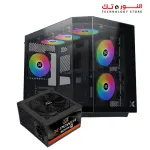 Xigmatek Cubi M 3FAN ARGB + X-Power 600W 80+ White Mid Tower Case