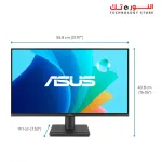 ASUS VA249HG 24” (23.8-inch viewable) 1080P Eye Care Monitor – IPS, Full HD, 99% sRGB, Frameless, 120Hz, Adaptive-Sync, 1ms, HDMI, VGA, Low Blue Light, Flicker Free