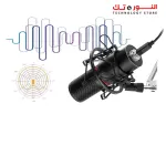 Redragon BLAZAR GM300 USB Gaming Stream Microphone Kit/full metal made/custom circle LED color/Volume control & Mute/High-end mic unit/Tripod stand and windscreen included