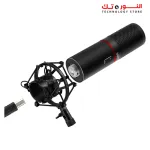 Redragon BLAZAR GM300 USB Gaming Stream Microphone Kit/full metal made/custom circle LED color/Volume control & Mute/High-end mic unit/Tripod stand and windscreen included