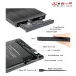 External CD DVD Drive Player, USB 3.0 USB-C Portable CD DVD +/-RW Disk Drive Burner CD-ROM Reader Writer for Laptop Desktop PC, Windows 11/10/8/7, Apple Mac MacBook, Linux OS
