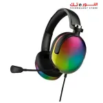 Lenovo thinkplus G86A Gaming Headset with Microphone, Ultra-Light Wired Headphones Compatible with PS4 PS5 Xbox One PC Laptop,3.5mm Stereo Surround Sound Headset with RGB Flowing Light