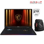 MSI Raider 18 HX A2XWJG Laptop - Intel® Core™ Ultra 9 285HX - RAM 64GB DDR5 - 2TB SSD - NVIDIA® GeForce RTX 5090 24GB GDDR7 - 18" UHD 4K 120Hz - Win11 - Titan Gaming Backpack - 2 Year Warranty