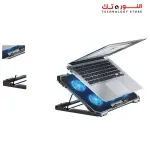 Standard ICE-06N Gaming Laptop Cooling Pad Stand – 6x Blue Led Fans – Iron Mesh – 2 x USB – Support 12 UP to 17 Inch | Black
