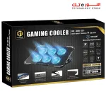 Standard ICE-06N Gaming Laptop Cooling Pad Stand – 6x Blue Led Fans – Iron Mesh – 2 x USB – Support 12 UP to 17 Inch | Black