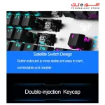 AULA F2088 Mechanical Gaming Keyboard, with Media Control Knob, Removable Wrist Rest, White LED Backlight, 104-Keys Anti-Ghosting Wired PC Gaming Keyboards