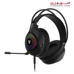 FANTECH ORBIT HG25 7.1 virtual surround sound gaming headset with RGB lighting 50mm drivers noise-canceling mic USB wired connection