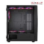 Xander Velox Gaming Case Mid Tower 4 ARGB FANS CONTROLLER Black +  PSU 700W 80+ WHITE fixed cable