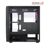 Xander Velox Gaming Case Mid Tower 4 Fan RGB CONTROLLER Black + PSU 600W +80 PLUS WHITE fixed cable