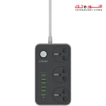 LDNIO SC3604 Power Strip 6 USB Ports With 3 AC Sockets