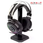 Redragon H320 RGB Lamia 2 – Virtual 7.1 surround, 40mm drivers, RGB lighting, USB connection, soft foam earpads, includes headset mount.