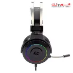 Redragon H320 RGB Lamia 2 – Virtual 7.1 surround, 40mm drivers, RGB lighting, USB connection, soft foam earpads, includes headset mount.