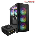 GAMDIAS AURA GC2 ELITE CASE 4FAN FIXED RGB + AURA GB750 750W PSU