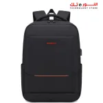 RAHALA Backpack-RAL901 - 15.6 Inches Laptop Capacity - Water Resistant - Anti Scratch - Strong Strap - 11 inches Tablet Capacity - USB Connector - Bottle Pocket