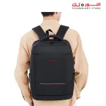 RAHALA Backpack-RAL901 - 15.6 Inches Laptop Capacity - Water Resistant - Anti Scratch - Strong Strap - 11 inches Tablet Capacity - USB Connector - Bottle Pocket