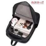 RAHALA Backpack-RAL901 - 15.6 Inches Laptop Capacity - Water Resistant - Anti Scratch - Strong Strap - 11 inches Tablet Capacity - USB Connector - Bottle Pocket