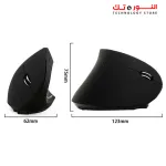 [G-5000] Rechargeable Ergonomic Vertical Wireless Mouse, (2 in 1) Bluetooth & 2.4GHz