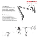 GENERAL Microphone Mount Stand, Durable and Adjustable Black NB-39