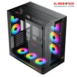 XIGMATEK PANO II Type C 8FAN ARGB Curved TG EATX Super Tower Case