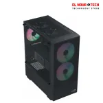 AEROCOOL B508A ARGB Flow + Lux 650w 80 Plus BRONZE Mid Tower Case