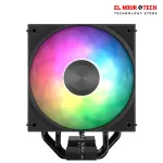 Aerocool Icicle AL40C Single Tower ARGB - Black
