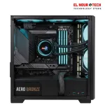AEROCOOL P500C BLACK V1 Mid-Tower Case with 4FAN ARGB + AERO BRONZE 750W PSU