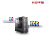 Antec AX65 4FAN ARGB Case with ATOM B750 750W 80+ White PSU