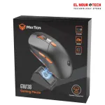 MEETION GW38 Pixart 3-MODES Rechargeable Wireless And Bluetooth MAGNETIC CHARING RGB Gaming Mouse