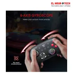 ONIKUMA C1 RGB Bluetooth Gaming Controller Gamepad 6-Axis Gyroscope with Turbo Motion &amp; Vibration – For PC Gaming Console