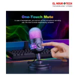 ONIKUMA M930 Studio RGB Microphone with 48KHz Capture &amp; Smart Monitoring