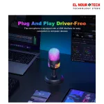 ONIKUMA M930 Studio RGB Microphone with 48KHz Capture &amp; Smart Monitoring