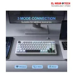 ONIKUMA MT501 Silent 3-Mode Wireless Gaming Keyboard Membrane 75% (Bluetooth 5.0/ Wireless/USB-C) Rechargeable Gaming Keyboard