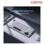 ONIKUMA MT501 Silent 3-Mode Wireless Gaming Keyboard Membrane 75% (Bluetooth 5.0/ Wireless/USB-C) Rechargeable Gaming Keyboard