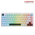 ONIKUMA MT501 Silent 3-Mode Wireless Gaming Keyboard Membrane 75% (Bluetooth 5.0/ Wireless/USB-C) Rechargeable Gaming Keyboard