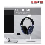 REDRAGON SKULD PRO H87BG WIRELESS - Bluetooth - Wired Gaming Headset Gray - Blue